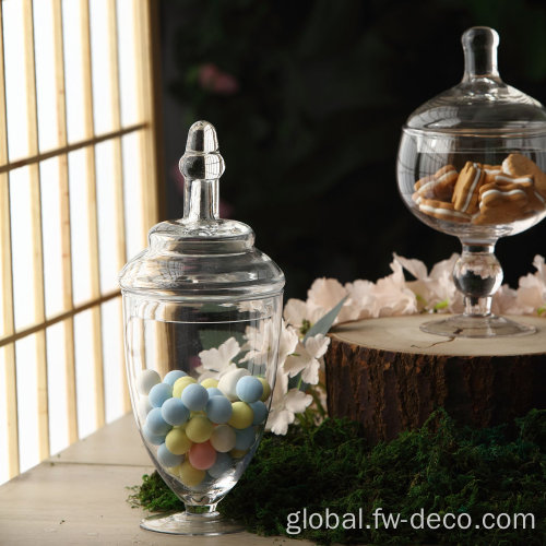 Cheap Price Mini Candy Jar Wholesale Candy Jar Apothecary Stem glass candy jar Supplier